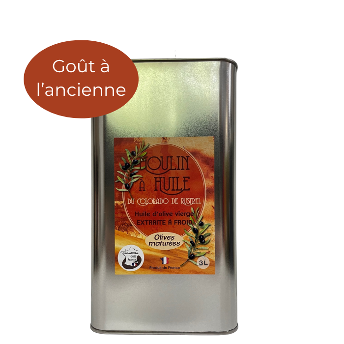 Huile d'olives maturées – Bidon acier 3L